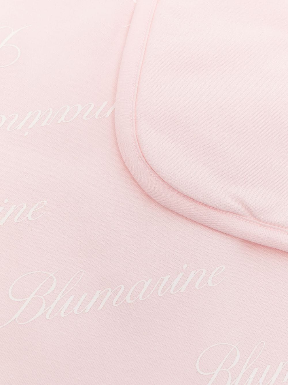 Blanket with all-over printed logo