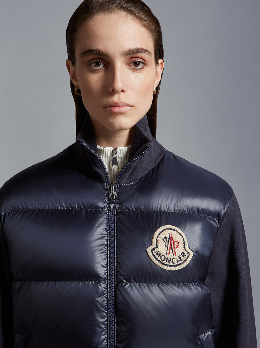 Padded Zip-Up Sweatshirt