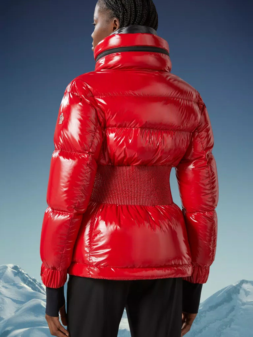 Rochers short down jacket MONCLER Rosso | Grifo210