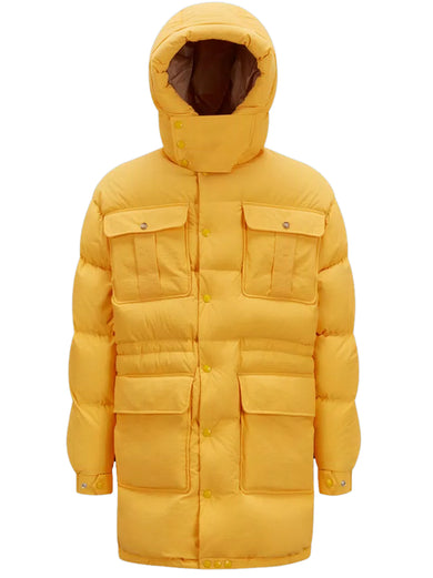 Pentaflake long down coat