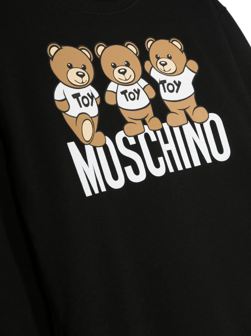 Teddy Bear-print sweatshirt dress