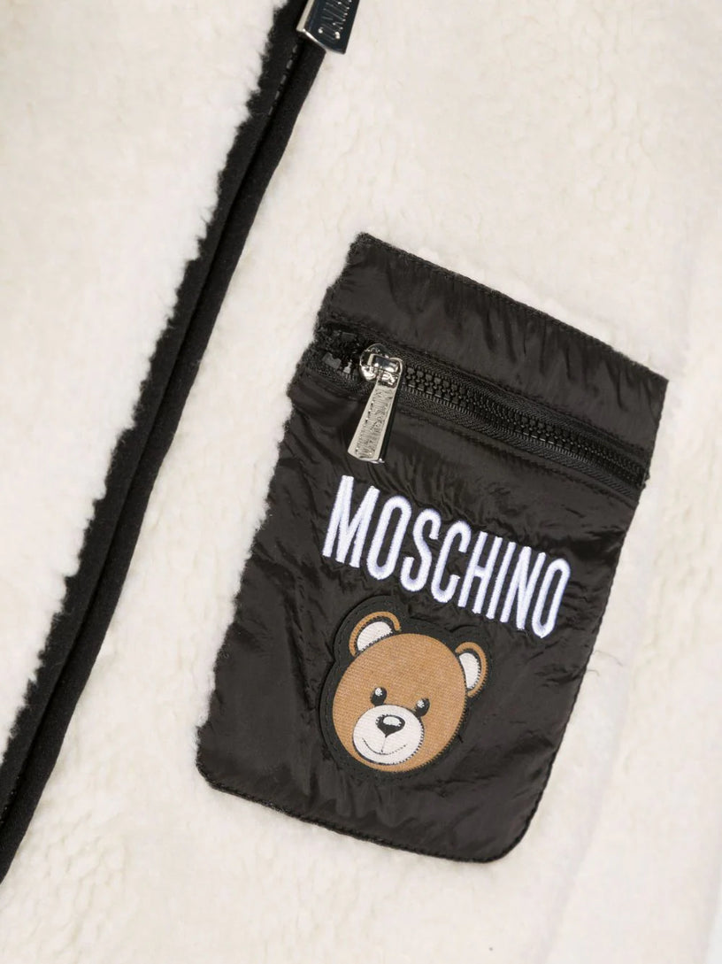 Teddy pocket hooded jacket