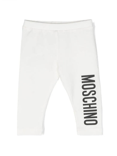 Logo-print cotton leggings