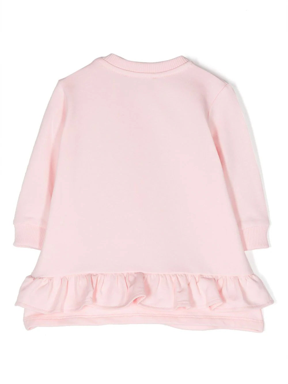 Logo-print ruffled-trim dress