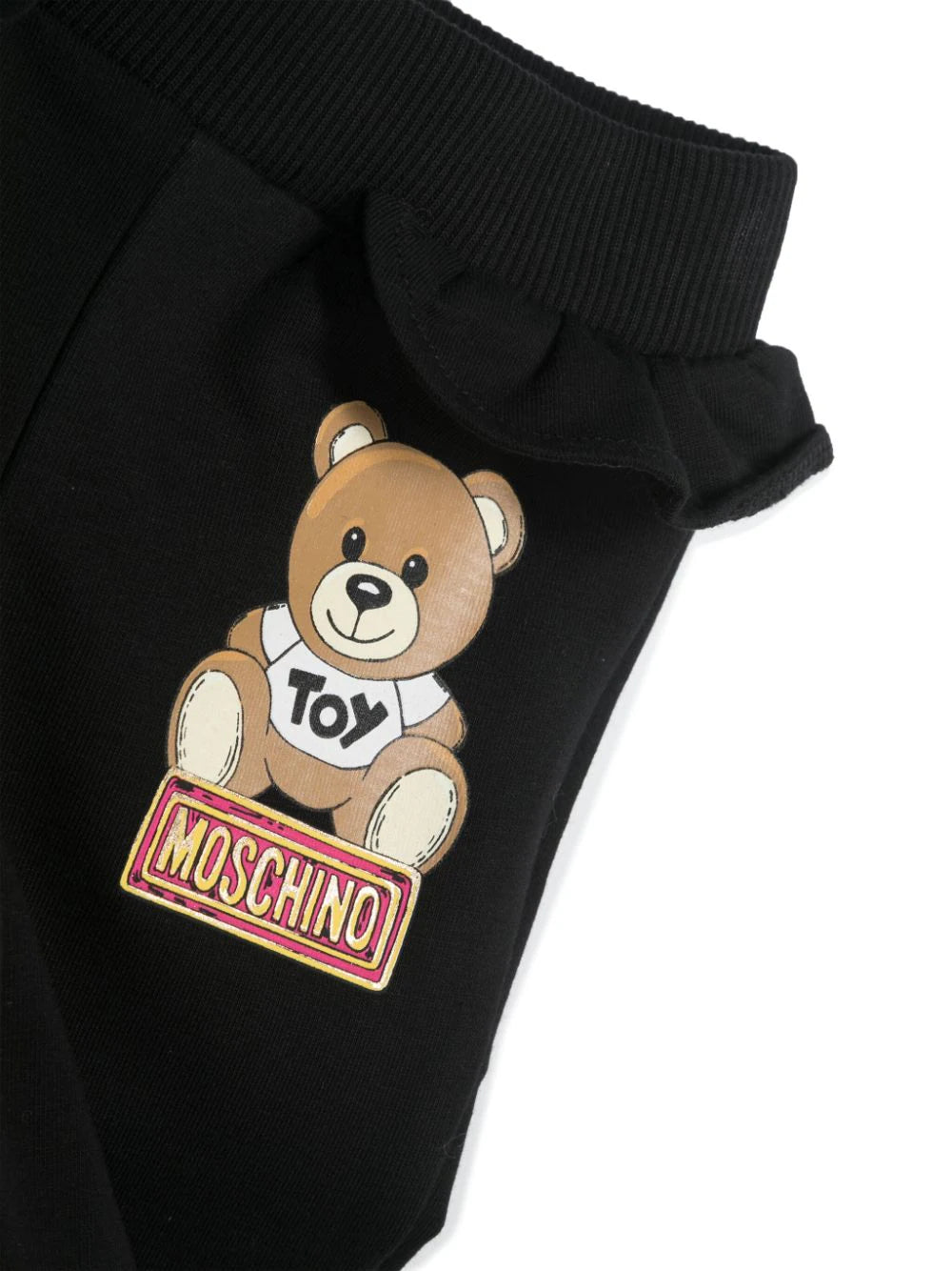 Leo Teddy-print ruffled-trim tracksuit