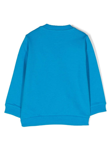 Leo Teddy-print jersey-fleece sweatshirt