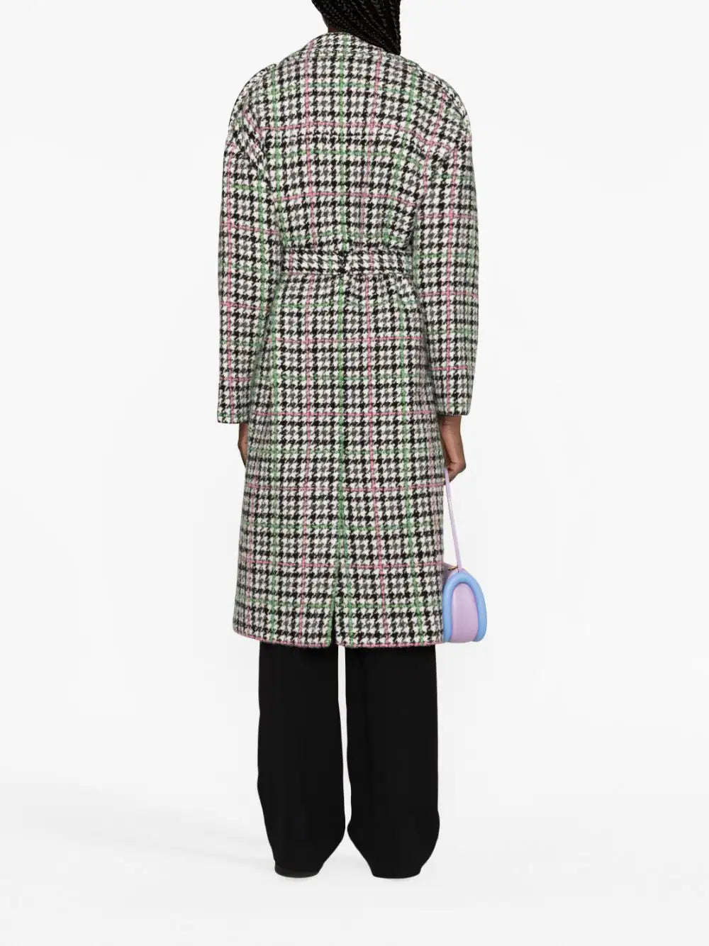 Trench coat "Houndstooth Check" motif