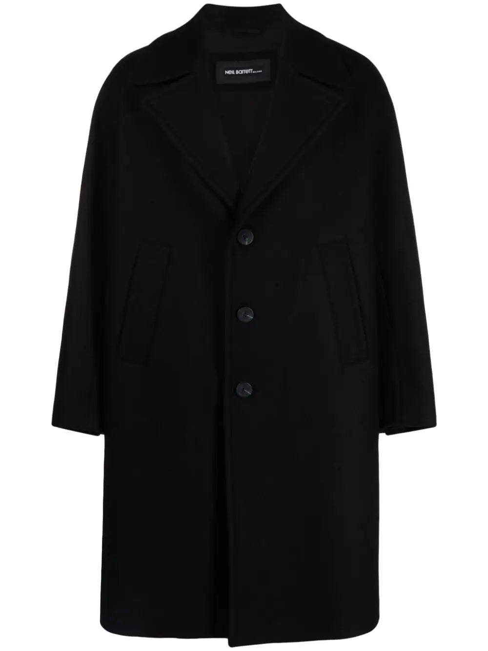 Single-breasted coat NEIL BARRETT Nero | Grifo210