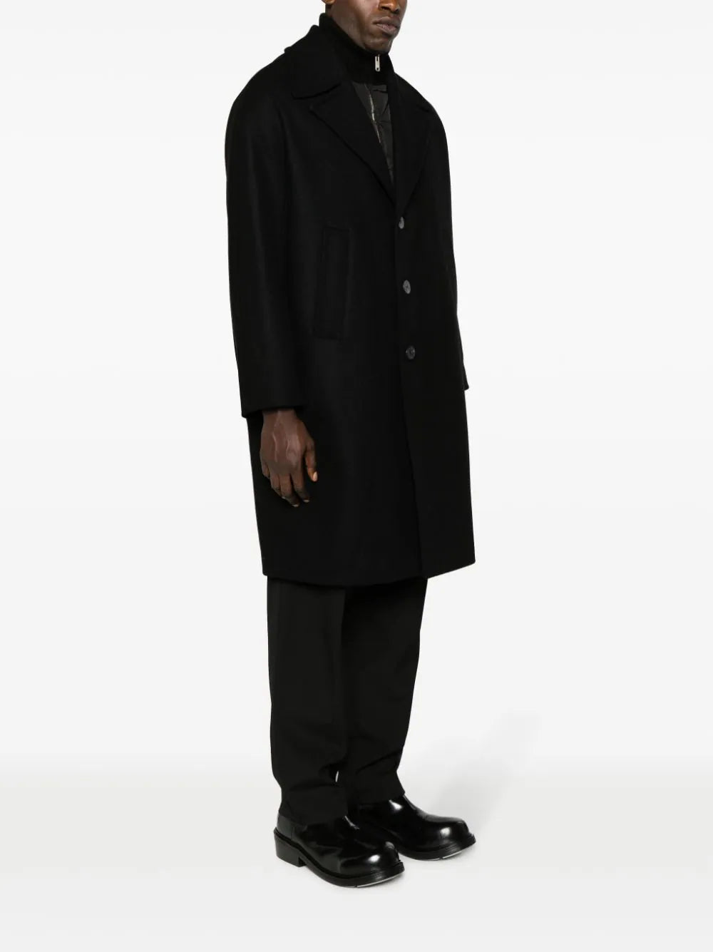 Single-breasted coat NEIL BARRETT Nero | Grifo210