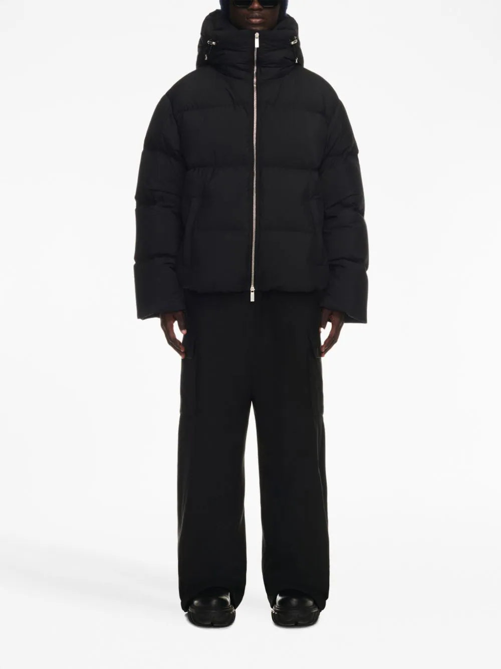 Down jacket with zip