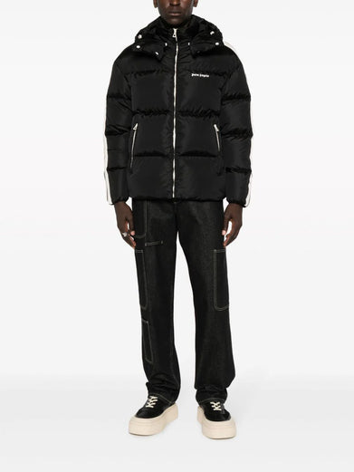 HOODED TRACK DOWN JACKET