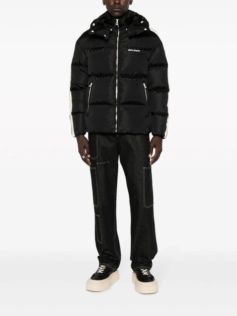 HOODED TRACK DOWN JACKET
