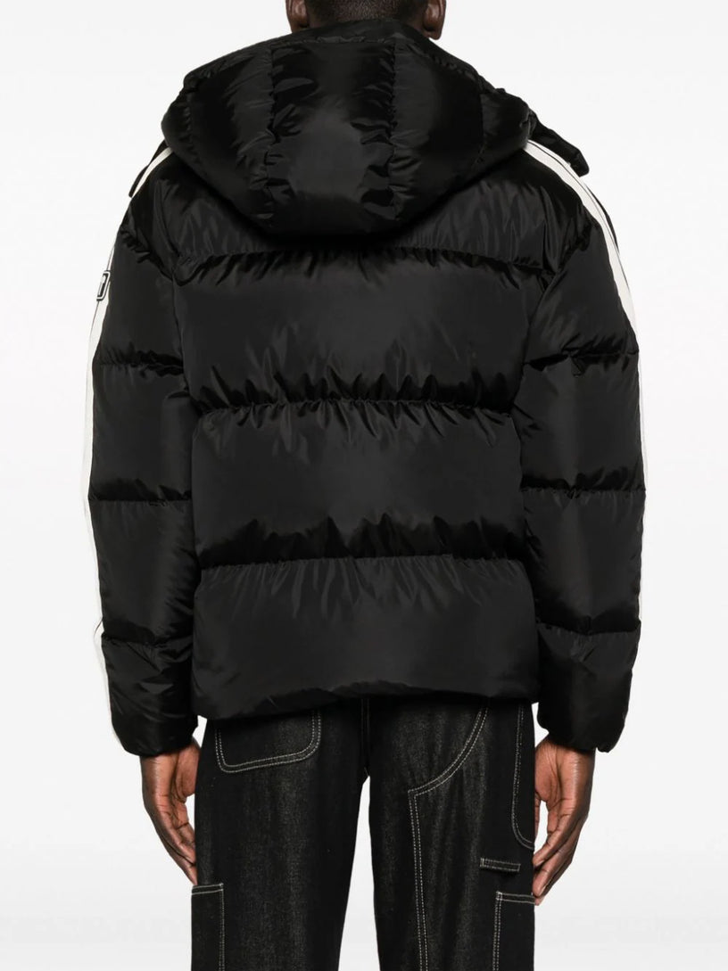 HOODED TRACK DOWN JACKET
