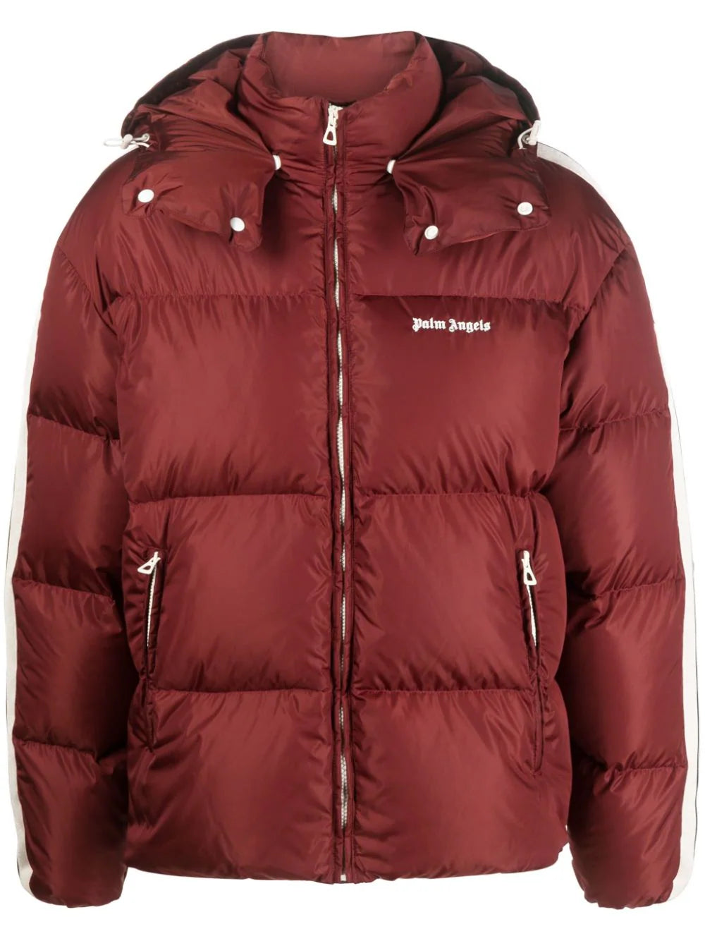 HOODED TRACK DOWN JACKET