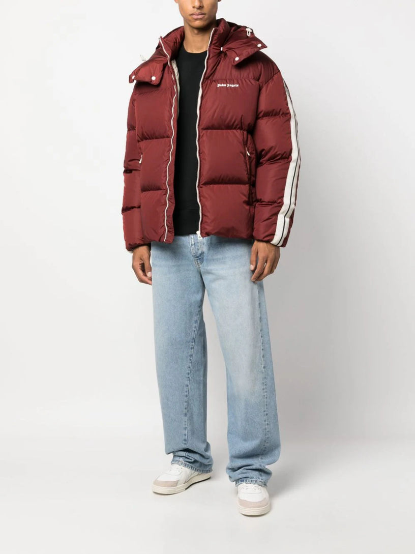 HOODED TRACK DOWN JACKET