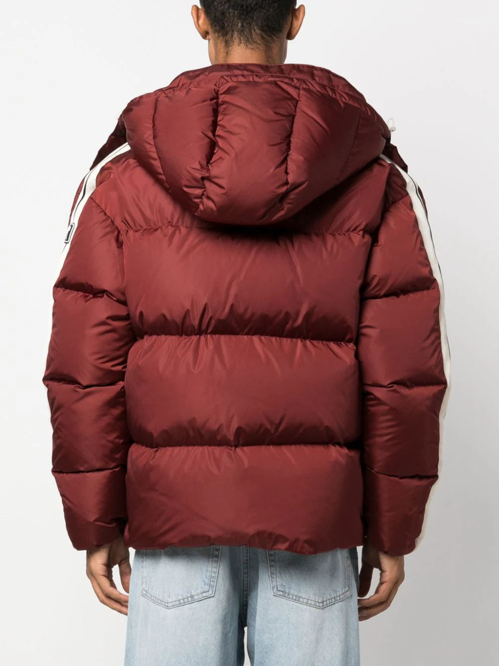 HOODED TRACK DOWN JACKET