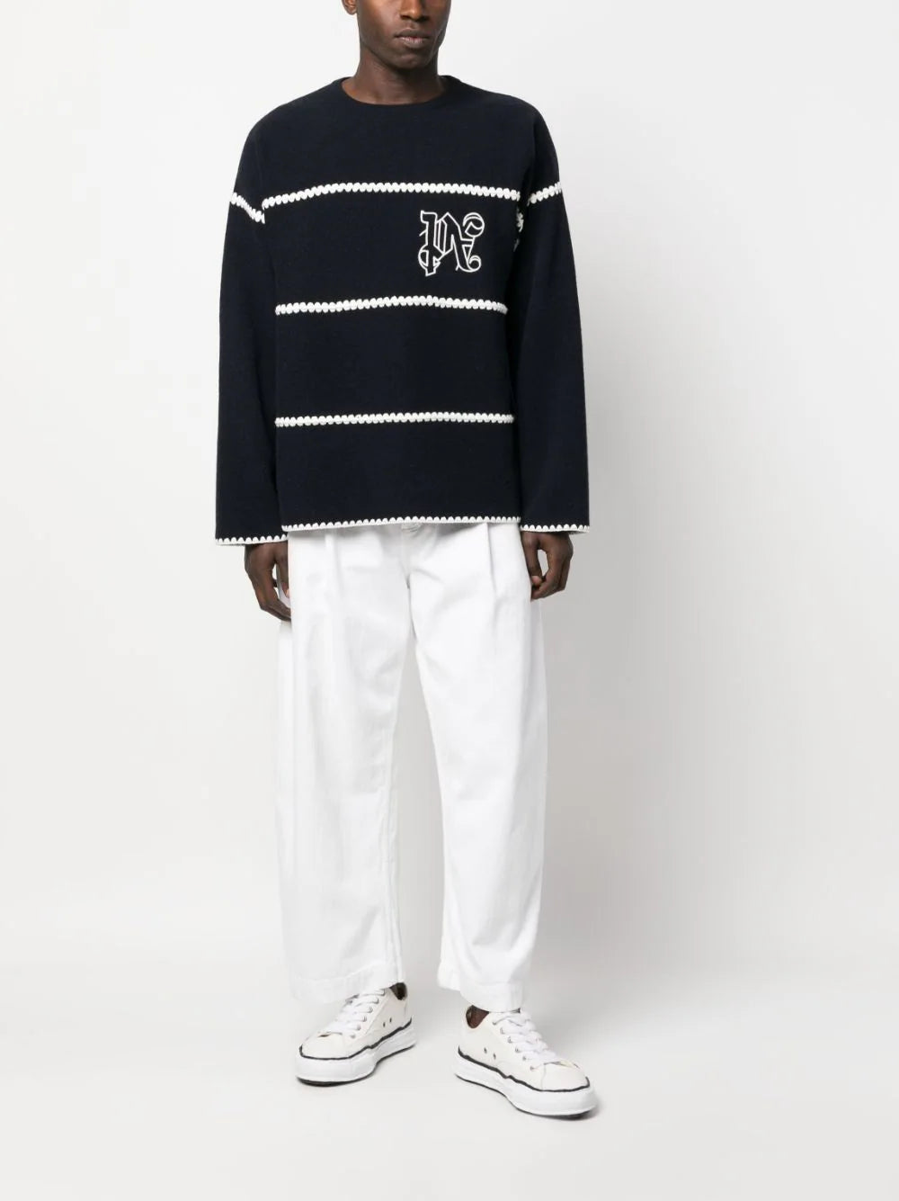 Monogram striped sweater