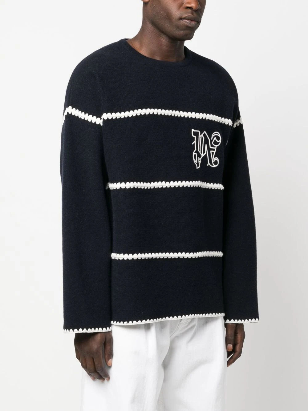 Monogram striped sweater