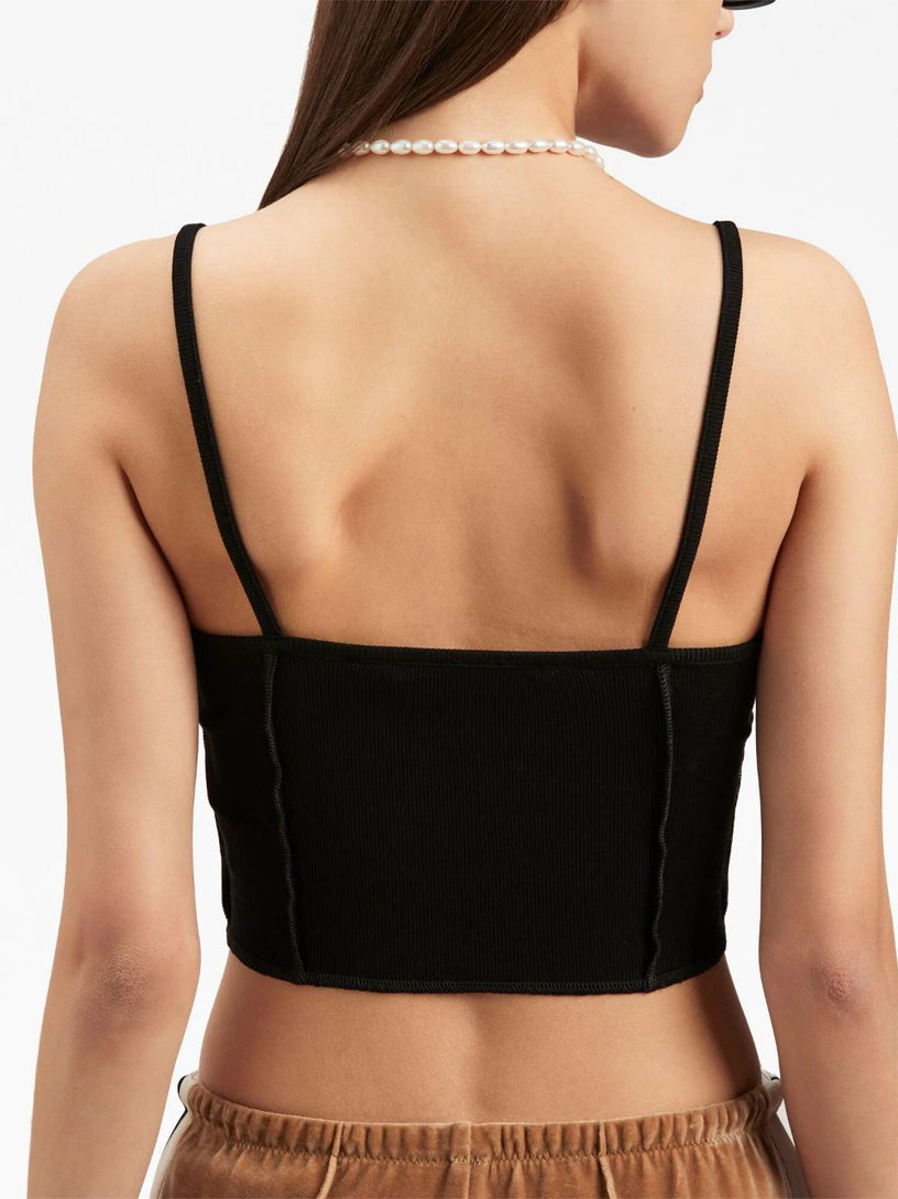 Classic logo rib top
