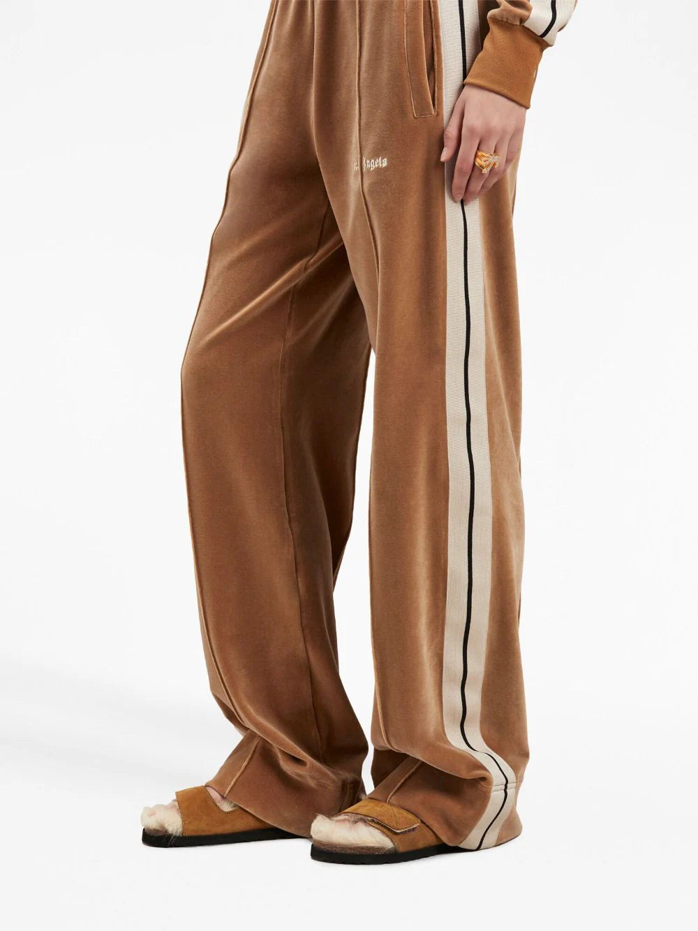 VELVET LOOSE TRACK PANTS