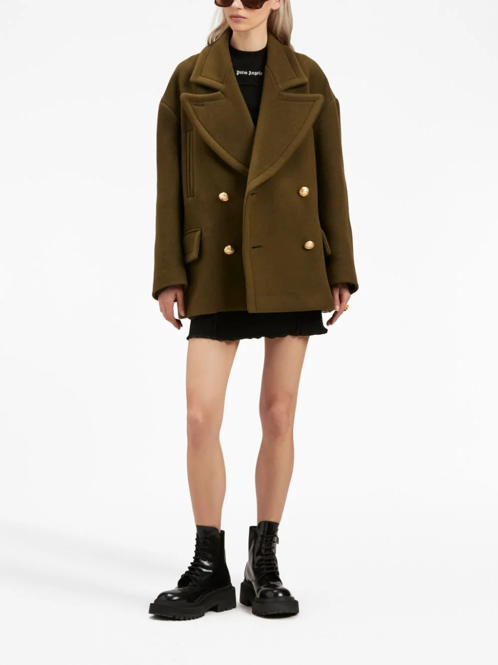 Logo rib dress