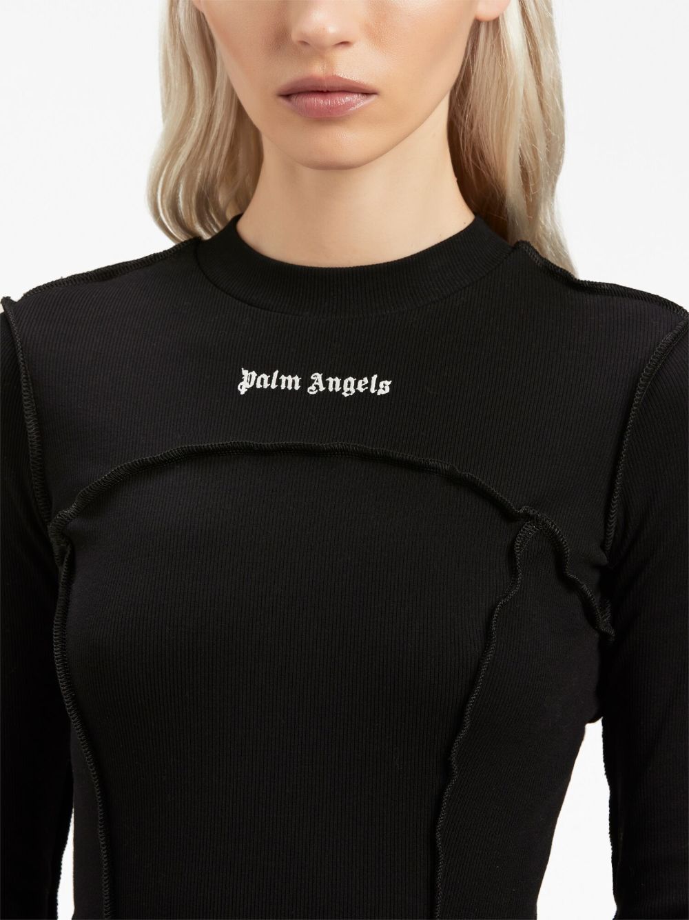 Logo rib dress