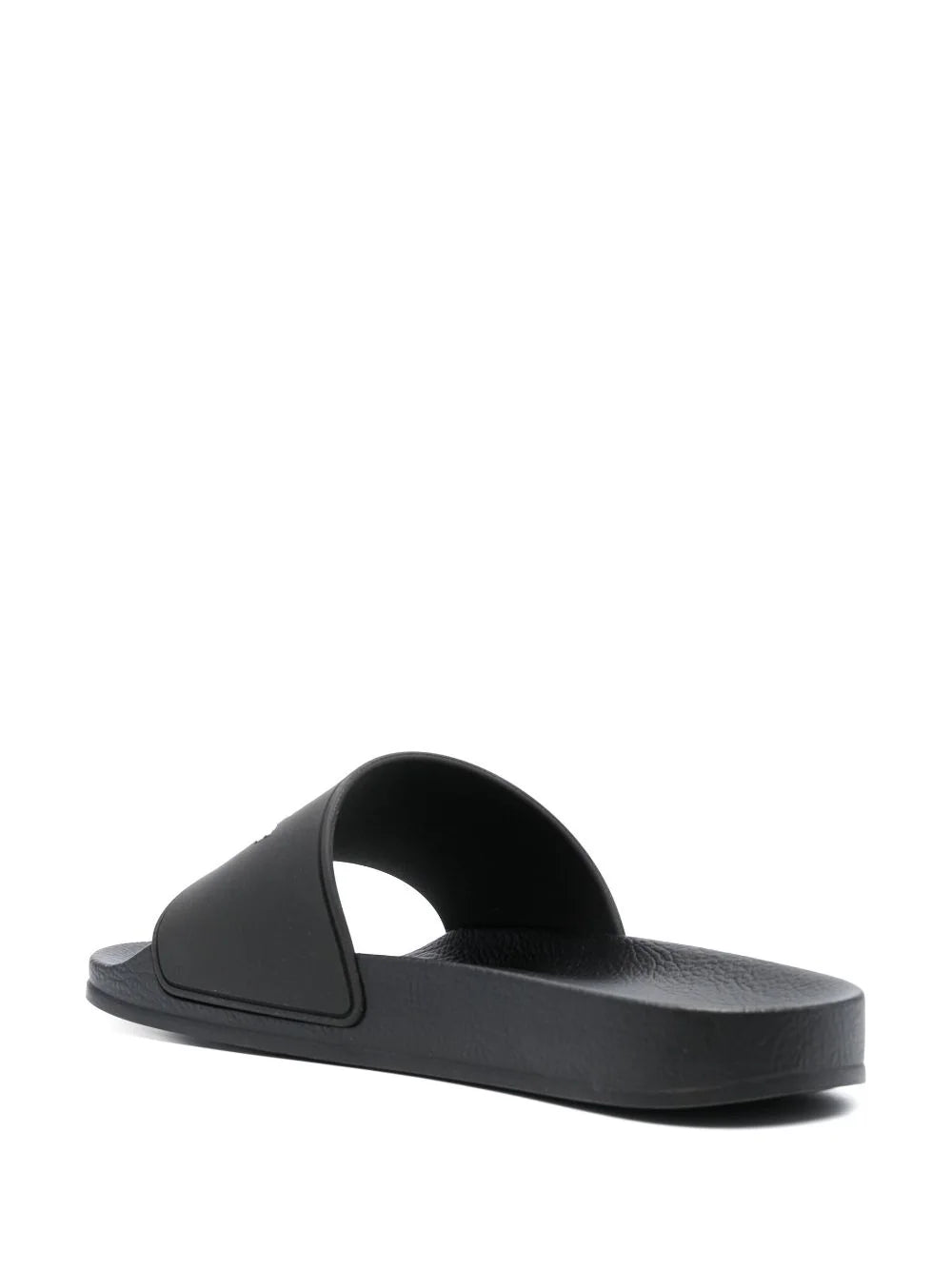 Slides with embossed logo