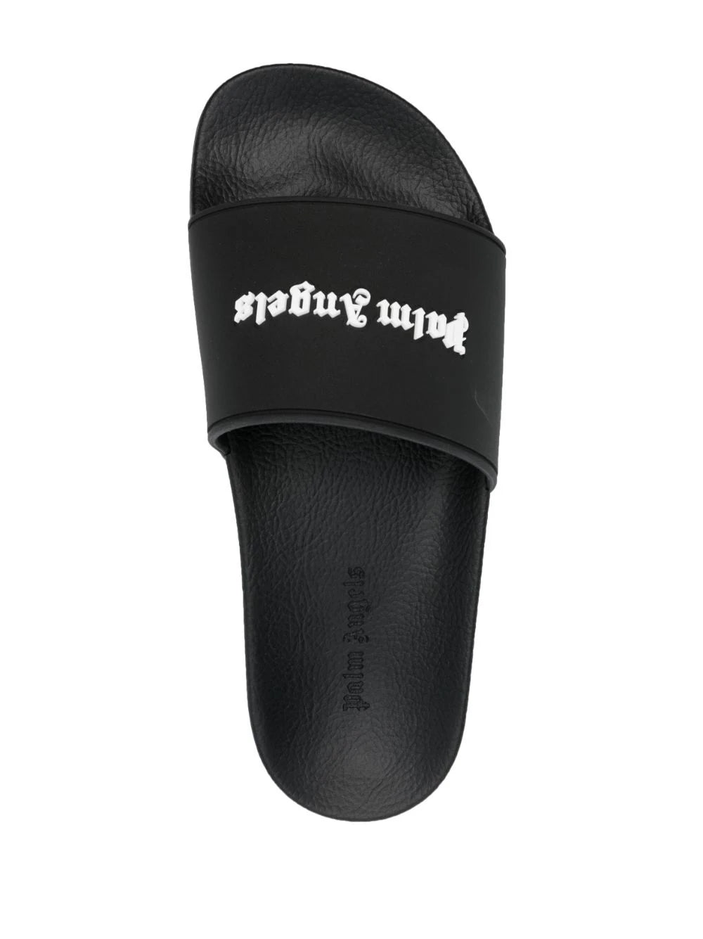 Slides with embossed logo