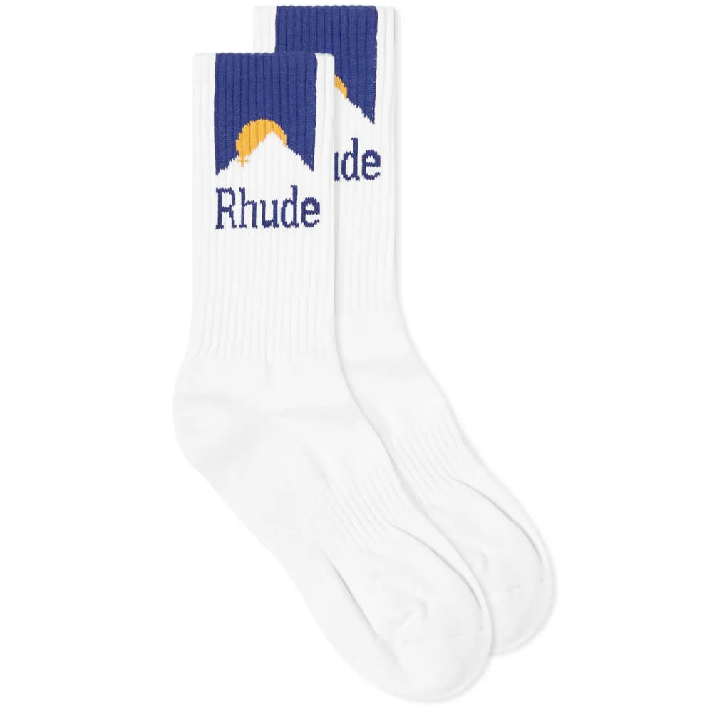 Mountain logo sock