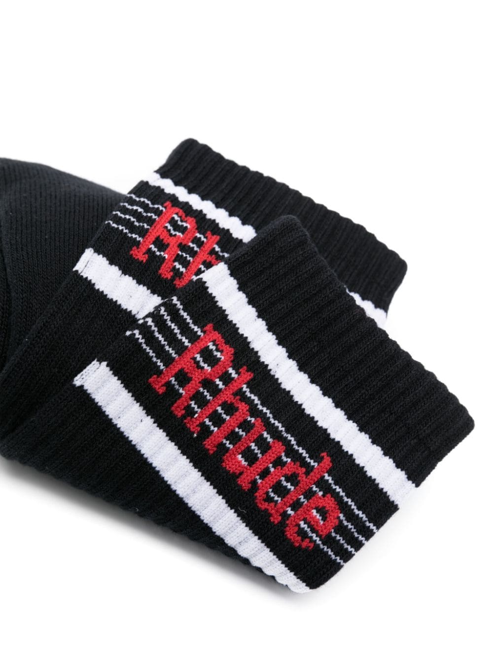 Logo stripe sport sock