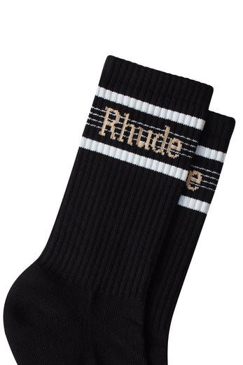 Logo Stripe Sport Socks