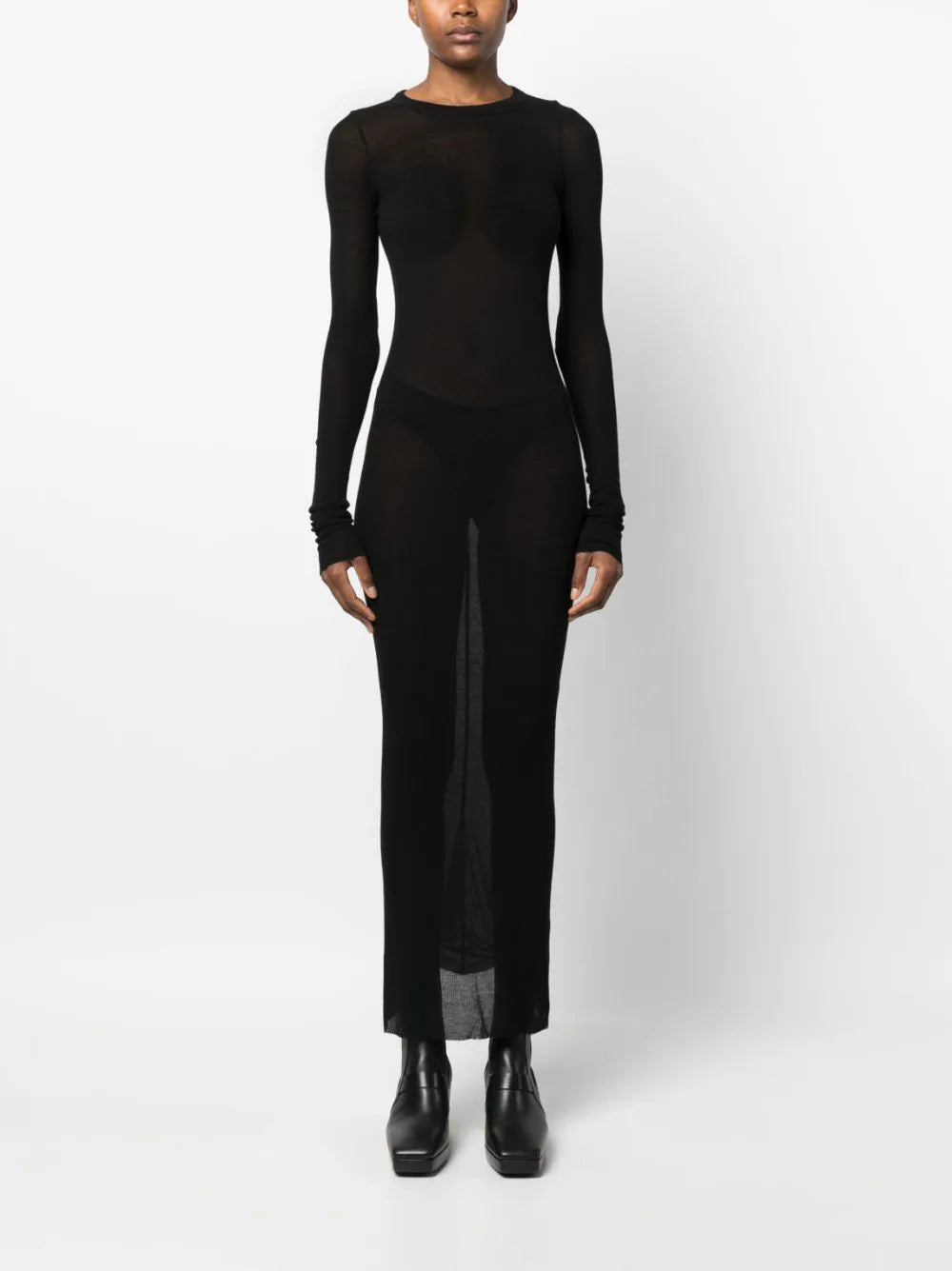 Rib Ls Dress