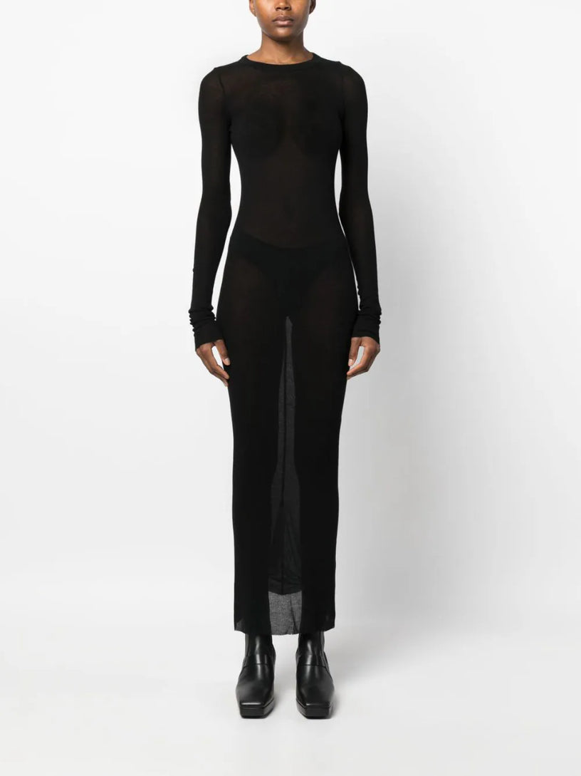 Rib Ls Dress