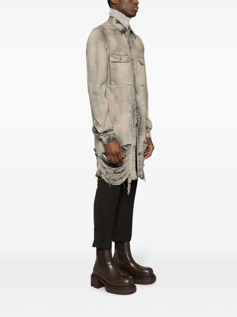 Outershirt in 58 mineral fringed
