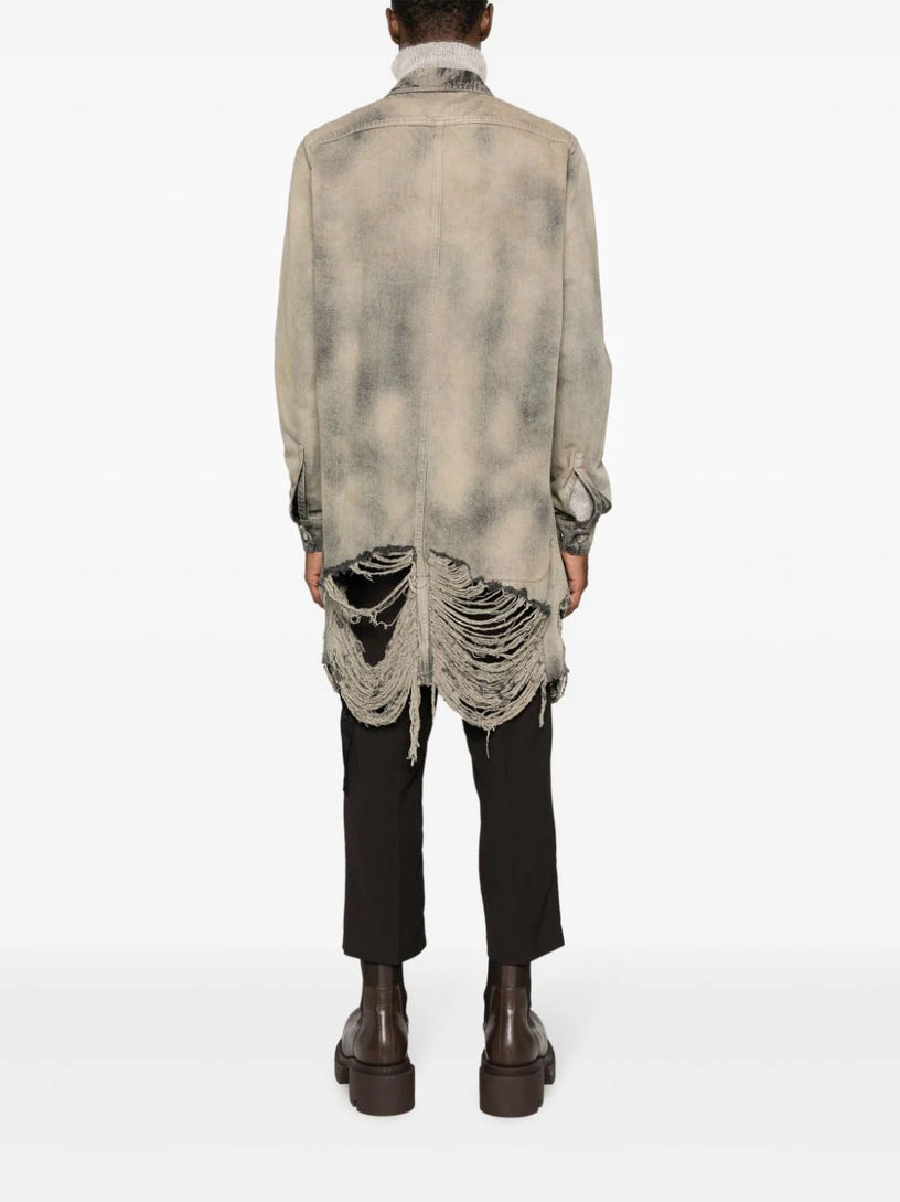 Outershirt in 58 mineral fringed