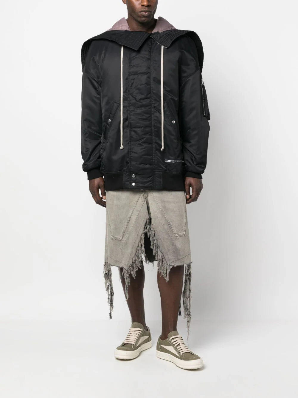 Hooded long bomber