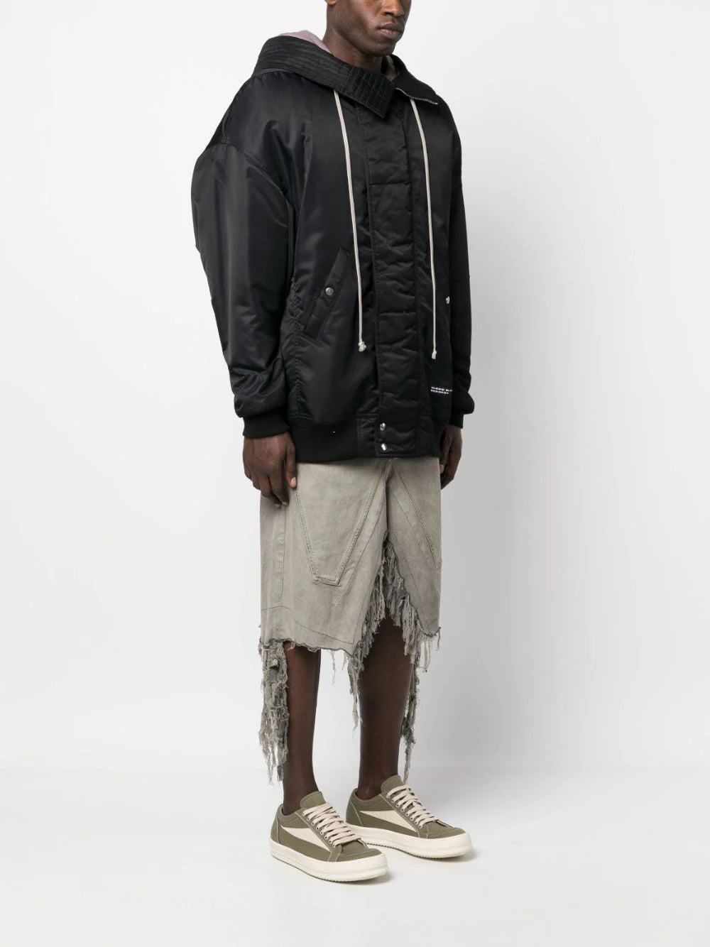 Hooded long bomber