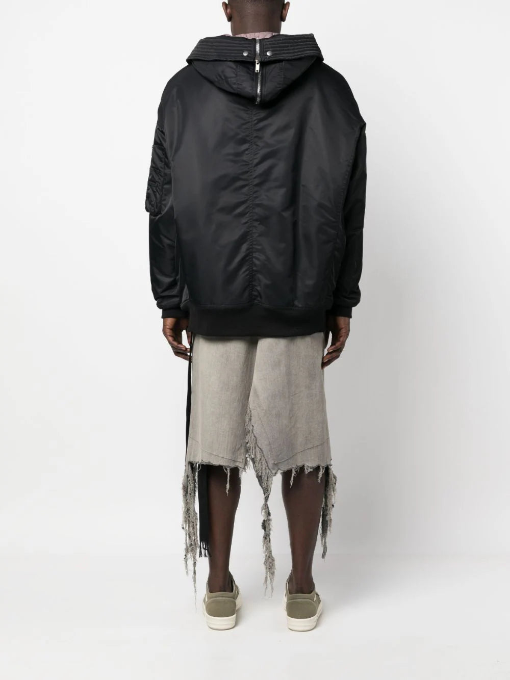Hooded long bomber