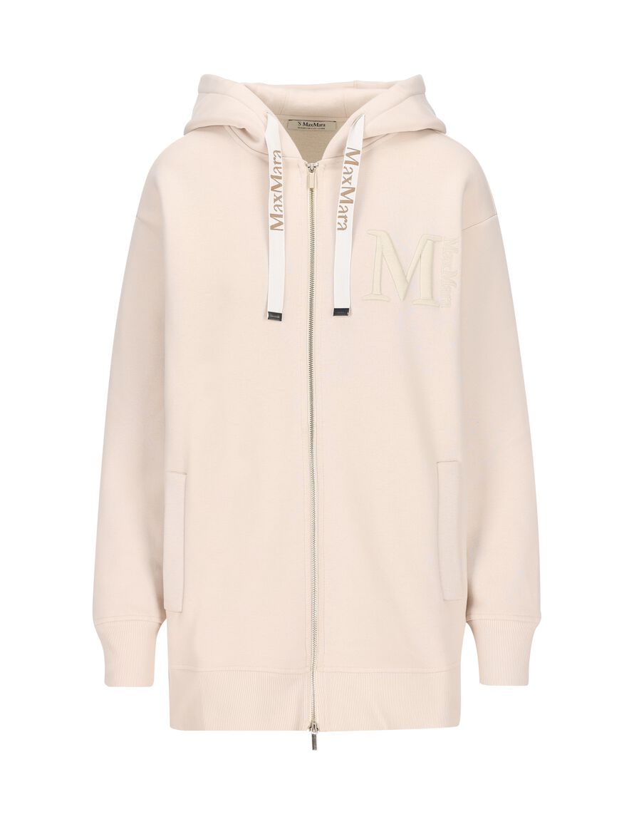 Long jersey sweatshirt