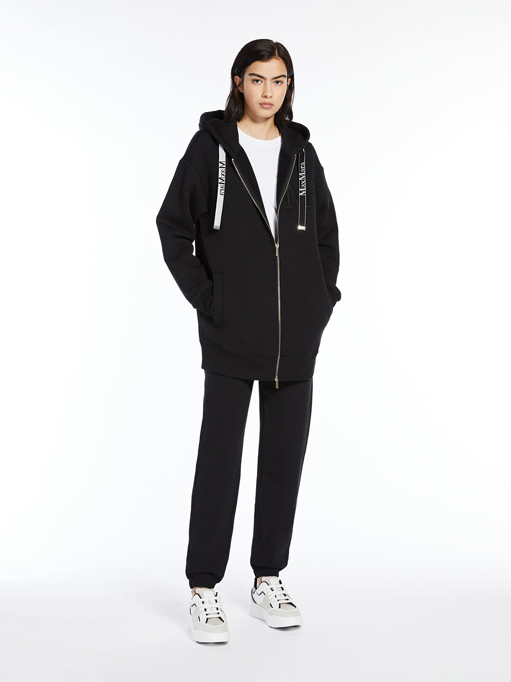 Long jersey sweatshirt