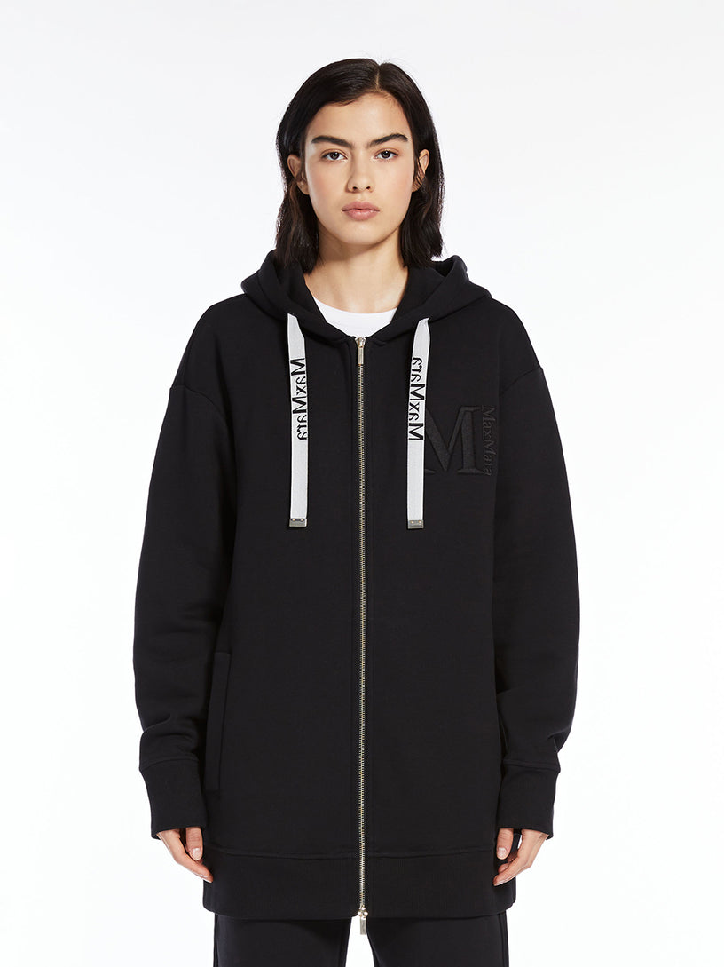Long jersey sweatshirt