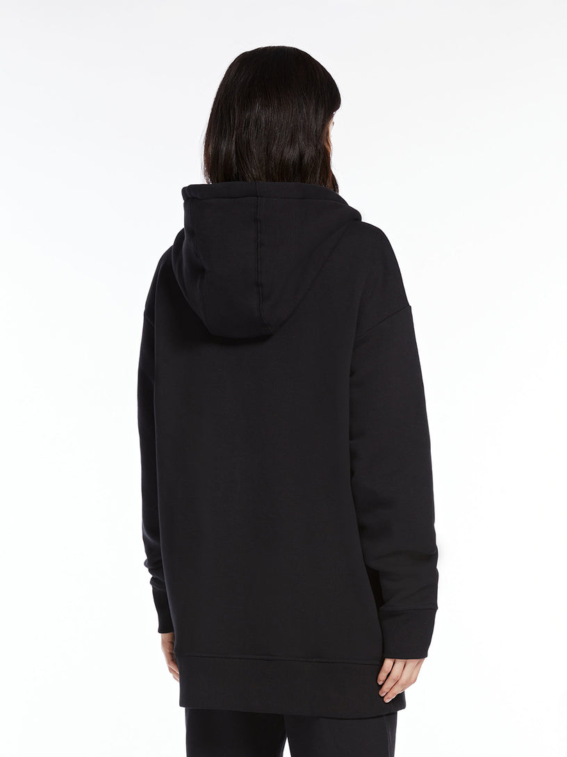 Long jersey sweatshirt