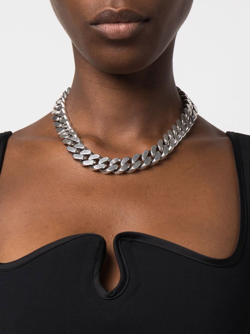 Metal Curb Chain Necklace