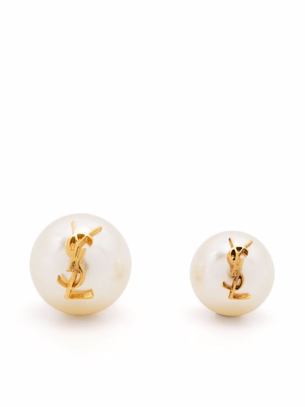 YSL Pearl Earrings Saint Laurent Bianco | Grifo210