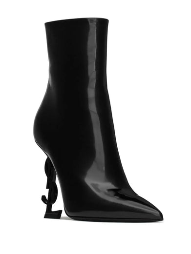 Opyum ankle boots in shiny leather