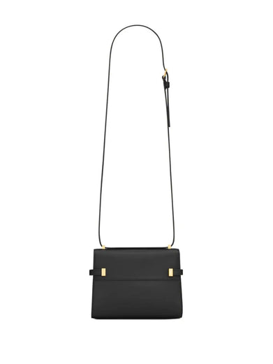 Mini Manhattan shoulder bag in box leather