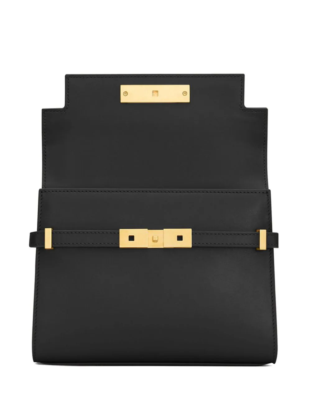 Mini Manhattan shoulder bag in box leather