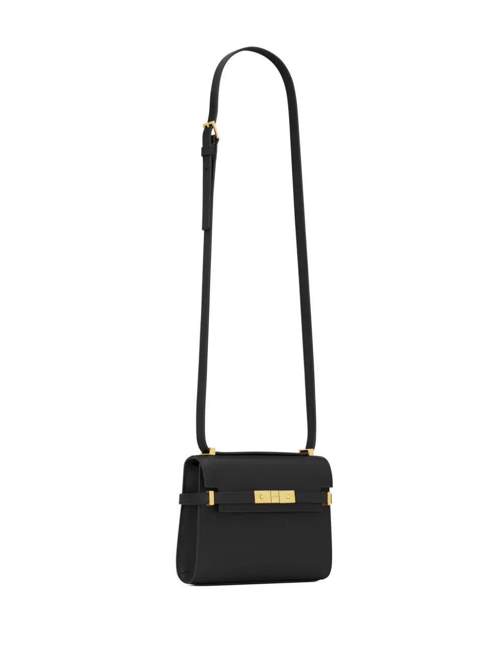 Mini Manhattan shoulder bag in box leather