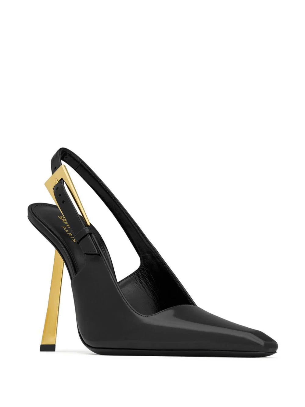 Lee open-back pumps in shiny leather
