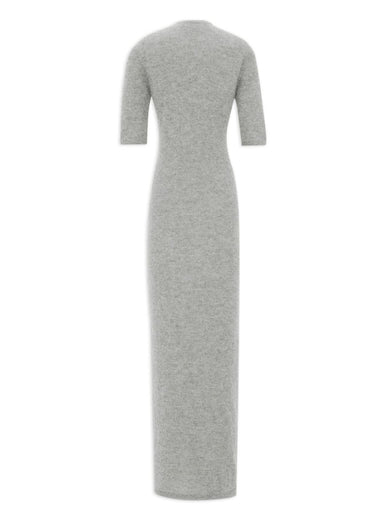Long dress in alpaca